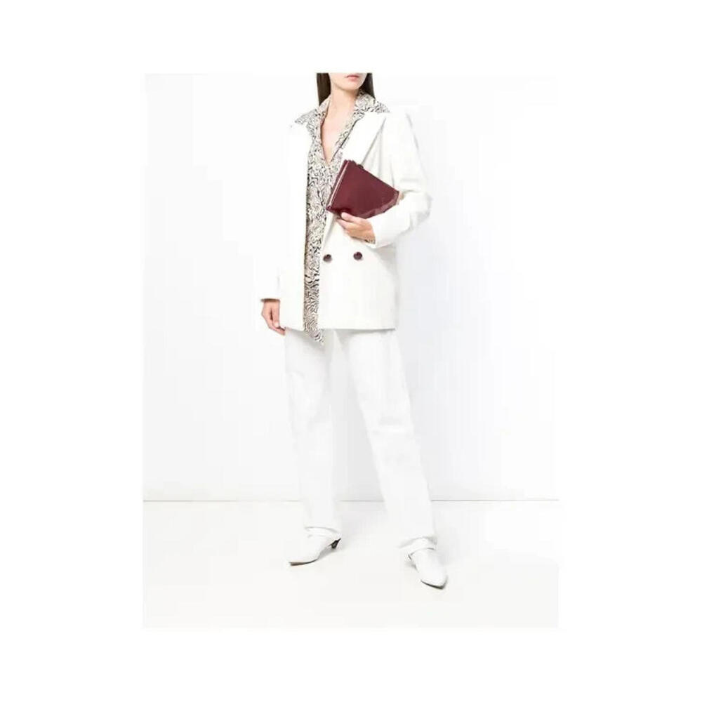 NEW STELLA MCCARTNEY LOGO ZIP POUCH BAG CLUTCH WITH WRISTLET STRAP — LUXE VEGAN
